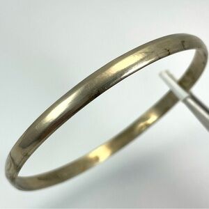Beautiful Vintage Mexico 925 Sterling Silver Bangle Bracelet
